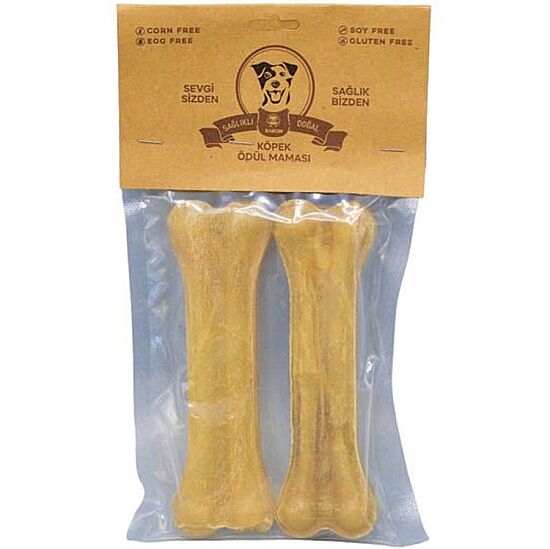Rakun Press Naturel Kemik Köpek Ödülü 12,5 Cm - (2li Paket) - 1