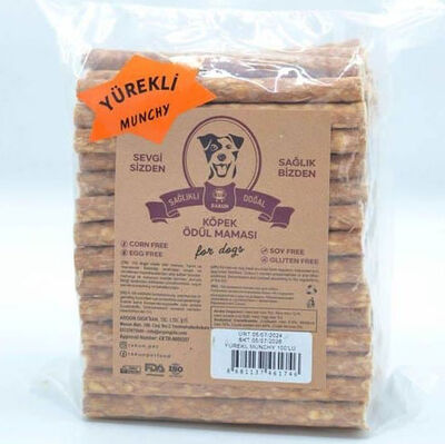 Rakun Yürekli Munchy Sticks Köpek Ödülü 12 Cm - 100 lu Paket - 1