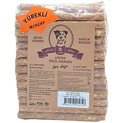 Rakun Yürekli Munchy Sticks Köpek Ödülü 12 Cm - 100 lu Paket - Rakun