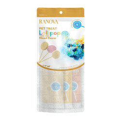 Ranova Karışık Lezzetli Dondurularak Kurutulmuş Köpek Ödülü Lolipop 8 Gr - 3'lü Paket - Thumbnail