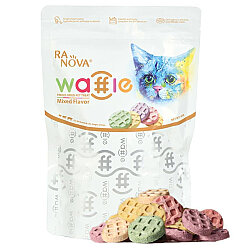 Ranova Karışık Lezzetli Dondurularak Kurutulmuş Etli Waffle Kedi Ödülü 60 Gr - Ranova