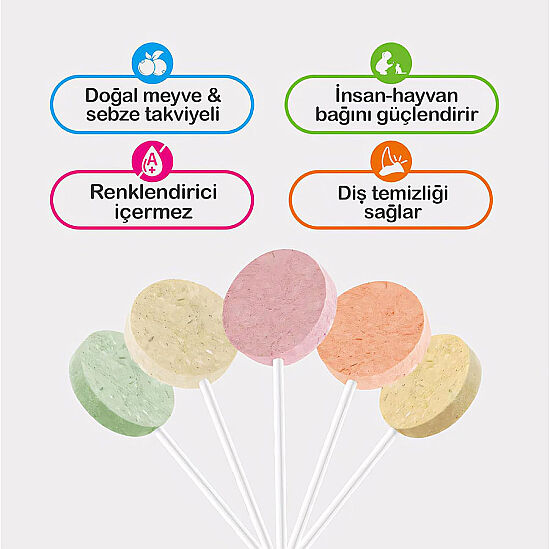 Ranova Karışık Lezzetli Dondurularak Kurutulmuş Kedi Ödülü Lolipop 1.4 Gr – 5 Li Paket - 3