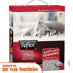 Reflex Activated Carbon Koku Kontrolü Granüllü Kedi Kumu 10 Lt - Reflex