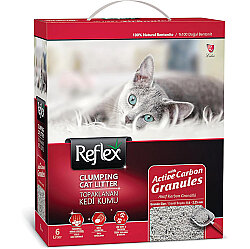 Reflex Activated Carbon Koku Kontrolü Granüllü Kedi Kumu 6 Lt - Reflex