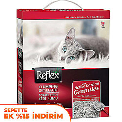 Reflex Activated Carbon Koku Kontrolü Granüllü Kedi Kumu 6 Lt - Reflex