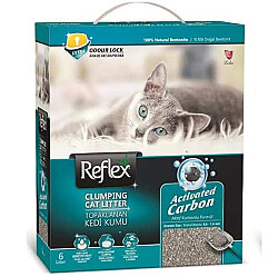 Reflex Activated Carbon Koku Kontrolü Gri Kedi Kumu 6 Lt - Reflex