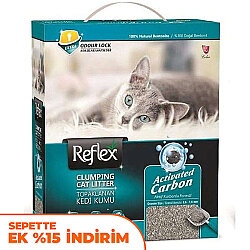 Reflex Activated Carbon Koku Kontrolü Gri Kedi Kumu 6 Lt - Reflex