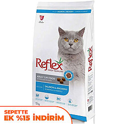 Reflex Salmon Anchovy Somonlu ve Hamsili Kedi Maması 15 Kg - Reflex