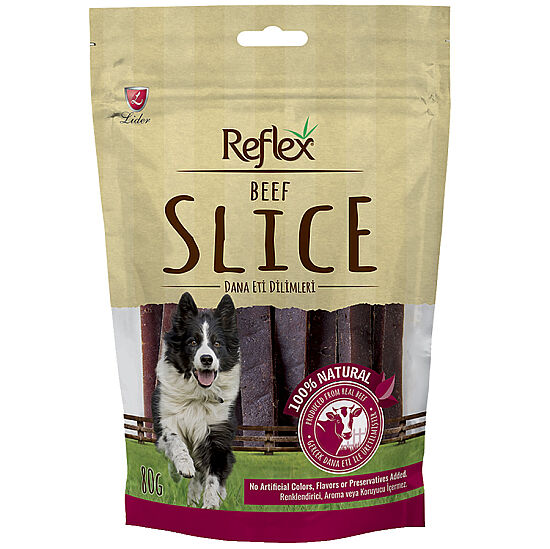 Reflex Beef Slice Sticks Biftekli Köpek Ödülü 80 Gr - 1