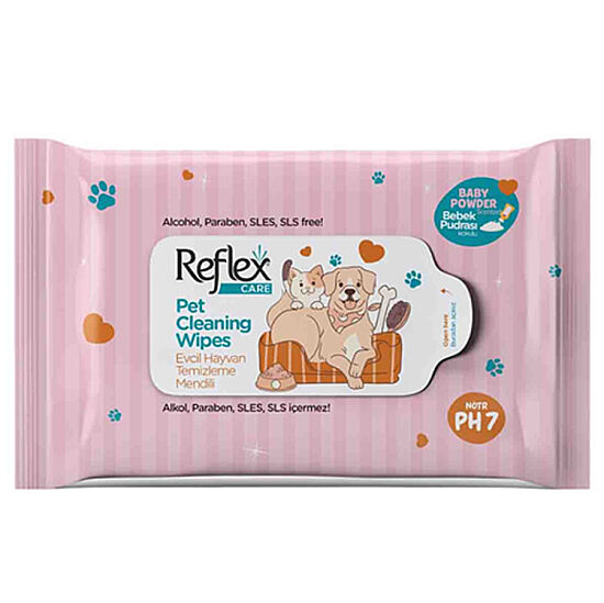 Reflex Care Evcil Hayvanlar İçin Çok Amaçlı Hijyenik Temizleme Mendili (10 lu Paket) - 1