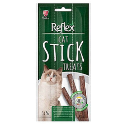 Reflex - Reflex Cat Stick Av Hayvanı ve Kaz Etli Tahılsız Kedi Ödül Çubukları 5 Gr x 3 Stick