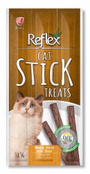 Reflex - Reflex Cat Stick Biftek Etli Tahılsız Kedi Ödül Çubukları 5 Gr x 3 Stick