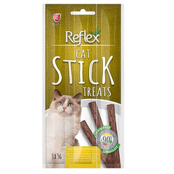 Reflex - Reflex Cat Stick Hindi ve Kuzu Etli Tahılsız Kedi Ödül Çubukları 5 Gr x 3 Stick