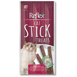 Reflex - Reflex Cat Stick Kümes Hayvanlı ve Ciğerli Tahılsız Kedi Ödül Çubukları 5 Gr x 3 Stick