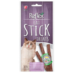 Reflex - Reflex Cat Stick Kümes Hayvanlı ve Kızılcıklı Etli Tahılsız Kedi Ödül Çubukları 5 Gr x 3 Stick