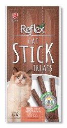 Reflex - Reflex Cat Stick Somon Etli Tahılsız Kedi Ödül Çubukları 5 Gr x 3 Stick