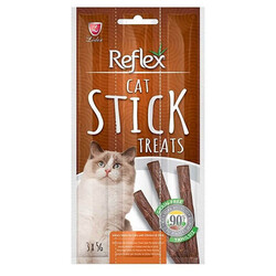 Reflex - Reflex Cat Stick Tavuk ve Ördek Etli Tahılsız Kedi Ödül Çubukları 5 Gr x 3 Stick