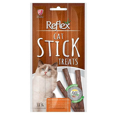 Reflex Cat Stick Tavuk ve Ördek Etli Tahılsız Kedi Ödül Çubukları 5 Gr x 3 Stick