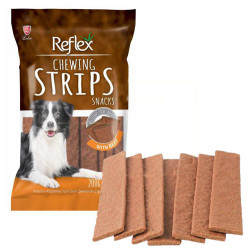 Reflex Chewing Strips Snacks Şerit Şekilli Köpek Ödülü 200 Gr (20 Sticks) - Thumbnail