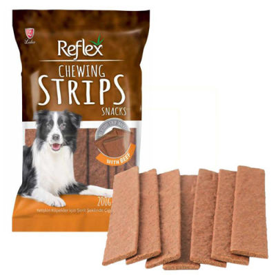 Reflex Chewing Strips Snacks Şerit Şekilli Köpek Ödülü 200 Gr (20 Sticks)