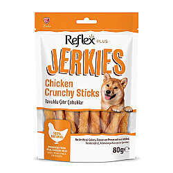 Reflex Jerkies Chicken Crunchy Sticks Tavuk Çıtır Çubukları Köpek Ödülü 80 Gr - Reflex