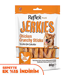 Reflex Jerkies Chicken Crunchy Sticks Tavuk Çıtır Çubukları Köpek Ödülü 80 Gr - Reflex