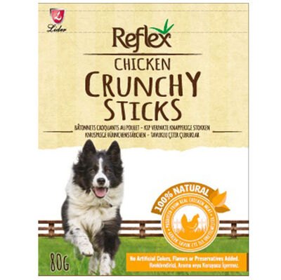 Reflex Chicken Crunchy Sticks Tavuk Çıtır Çubukları Köpek Ödülü 80 Gr