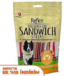 Reflex Chicken Tavuk ve Balıklı Sandviç Sticks Köpek Ödülü 80 Gr - Reflex