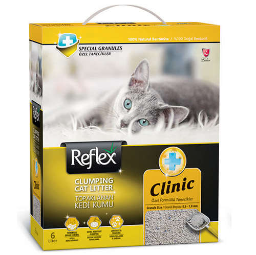 Reflex Clinic Koku Kontrolu Dogal Granullu Kedi Kumu 6 Lt Kedi Kumlari Reflex