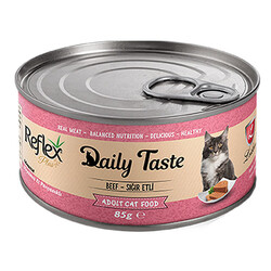 Reflex - Reflex Daily Taste Sığır Etli (Kıyılmış Etli) Kedi Konservesi 85 Gr