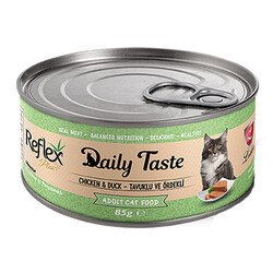 Reflex Daily Taste Tavuklu ve Ördekli (Kıyılmış Etli) Kedi Konservesi 85 Gr - Reflex