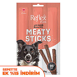 Reflex Dog Stick Kuzu Etli Köpek Tahılsız Ödül Çubukları 11 Gr x 3 Stick - Reflex