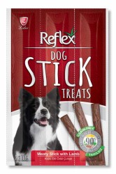 Reflex - Reflex Dog Stick Kuzu Etli Köpek Tahılsız Ödül Çubukları 11 Gr x 3 Stick