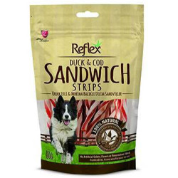 Reflex - Reflex Duck Ördekli ve Balıklı Sandviç Sticks Köpek Ödülü 80 Gr