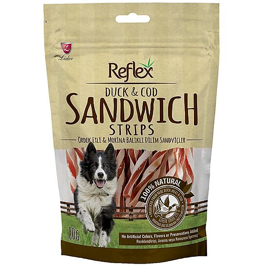 Reflex Duck Ördekli ve Balıklı Sandviç Sticks Köpek Ödülü 80 Gr - 1
