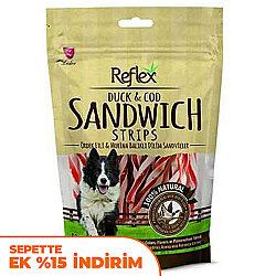 Reflex Duck Ördekli ve Balıklı Sandviç Sticks Köpek Ödülü 80 Gr - Reflex
