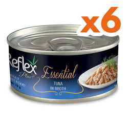 Reflex - Reflex Essential Atlantik Ton Balıklı Et Suyu İçinde Kedi Konservesi 70 Gr x 6 Adet