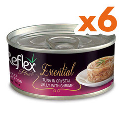 Reflex - Reflex Essential Jöle İçinde Ton Balıklı ve Karidesli Kedi Konservesi 70 Gr x 6 Adet