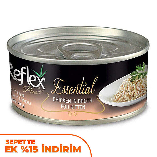 Reflex Essential Kitten Tavuk Etli ve Et Suyu Yavru Kedi Konservesi 70 Gr - 1