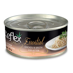 Reflex - Reflex Essential Kitten Tavuk Etli ve Et Suyu Yavru Kedi Konservesi 70 Gr