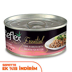 Reflex Essential Kitten Ton Balıklı ve Somonlu Yavru Kedi Konservesi 70 Gr - Reflex