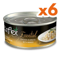 Reflex - Reflex Essential Tavuk Etli ve Mangolu Kedi Konservesi 70 Gr x 6 Adet