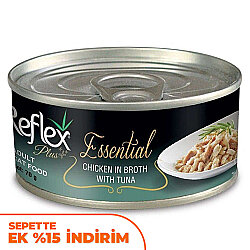 Reflex Essential Tavuk Etli ve Ton Balıklı Kedi Konservesi 70 Gr - Reflex