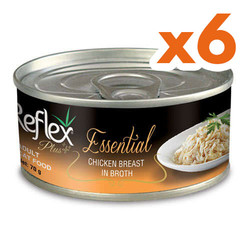Reflex - Reflex Essential Tavuk Göğüslü Et Suyu Kedi Konservesi 70 Gr x 6 Adet
