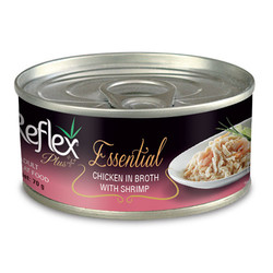 Reflex - Reflex Essential Tavuk Parçalı ve Karidesli Kedi Konservesi 70 Gr