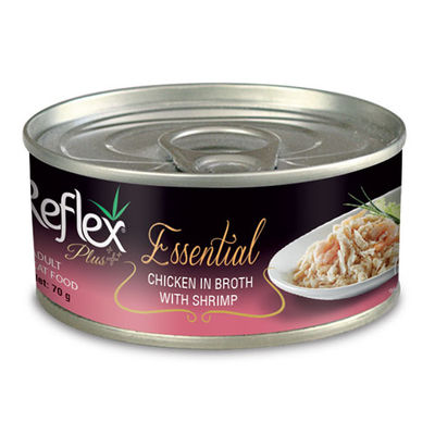 Reflex Essential Tavuk Parçalı ve Karidesli Kedi Konservesi 70 Gr