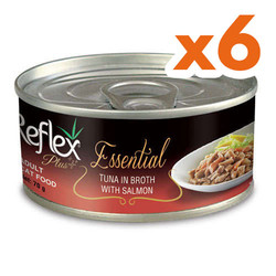 Reflex - Reflex Essential Ton Balığı ve Somonlu Kedi Konservesi 70 Gr x 6 Adet