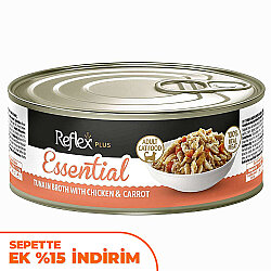 Reflex Essential Ton Balığı Tavuk ve Havuçlu Kedi Konservesi 70 Gr - Reflex