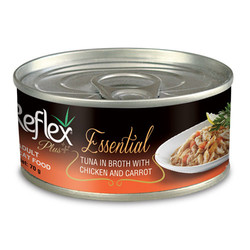 Reflex - Reflex Essential Ton Balığı / Tavuk ve Havuçlu Kedi Konservesi 70 Gr