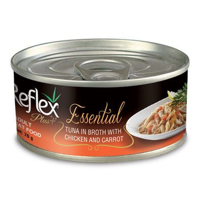Reflex Essential Ton Balığı / Tavuk ve Havuçlu Kedi Konservesi 70 Gr
